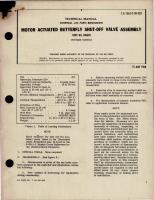 Overhaul Manual w Parts Breakdown for Motor Actuated Butterfly Shut-Off Valve Assembly