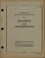 Maintenance Instructions for Headsets and Microphones