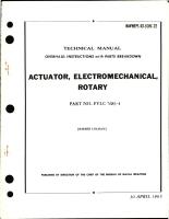Overhaul Instructions with Parts Breakdown for Electromechanical Rotary Actuator - Part FYLC 7683-4 