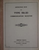 Instruction Book for Type RA-2D Communication Receiver