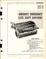 Aircraft Emergency Life Raft Rations