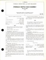 Overhaul Instructions with Parts Breakdown for Hydraulic Shuttle Valve Assembly Part No. 4-849-75