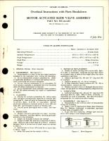 Overhaul Instructions with Parts for Motor Actuated Slide Valve Assembly - Part WE-402-8D