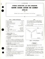 Overhaul Instructions with Parts for Radome Cooling Axivane Fan Assembly - X702-221