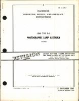 Operation, Service, & Overhaul Instructions for Type D-6 Photographic Lamp Assembly