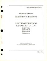 Illustrated Parts Breakdown for Electro-Mechanical Linear Actuator - Part DL1326M39 and DL1326M40 