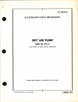 Illustrated Parts Breakdown for Dry Air Pump Model No. 1511-5-A