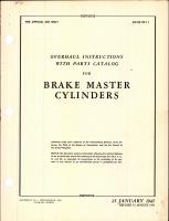 Overhaul Instructions with Parts Catalog for Brake Master Cylinders