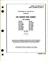 Overhaul for Fuel Transfer Pump Assembly