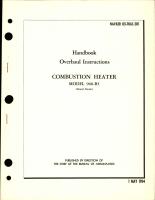 Overhaul Instructions for Combustion Heater - Model 960-B5
