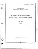 Overhaul Instructions for Elect Motor Driven Hydraulic Gear Type Pump - 111069 Series