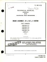 Overhaul with Illustrated Parts Breakdown for Brake Assembly, 24 X 16 6/16 - 4 Rotor Part No. 149016M, 149016 