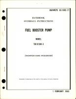 Overhaul Instructions for Fuel Booster Pump - Model TB131300-3