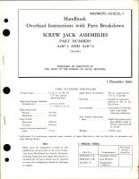Overhaul Instructions with Parts Breakdown for Screw Jack Assemblies - Part A487-3 and A487-4