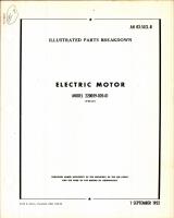 Illustrated Parts Catalog for Pesco Electric Motor, Model 220059-020-01