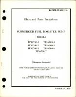 Illustrated Parts Breakdown for Submerged Fuel Booster Pump