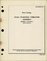 Parts Catalog for Stall Warning Vibrator Assembly - Model C11FA506-2 