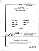 Handbook Basic Weight Checklist & Loading Data - L-5