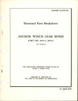 Illustrated Parts Breakdown for Anchor Winch Gear Boxes - Parts 5044-2 and 5044-3