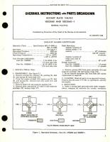 Overhaul Instructions with Parts Breakdown for Rotary Plate Valves Part No. 1002860 