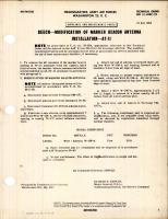 Modification of Marker Beacon Antenna Installation for AT-11
