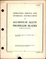 Operation, Service, & Overhaul Instructions for Aluminum Alloy Propeller Blades