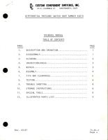 Overhaul Manual for Differential Pressure Switch - Part 42D14 