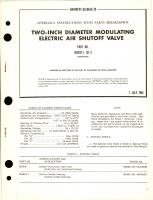 Overhaul Instructions with Parts Breakdown for 2" Inch Diameter Modulating Electric Air Shutoff Valve - Part 104332-1 SR 3 