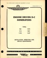Installation, Operation, and Service Maintenance for Engine Driven D-C Generators Types 901, 914, 1193, 1273, 1381, 1547