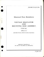 Illustrated Parts Breakdown for Voltage Regulator and Mounting Base Assembly - Type 40E44-1-A