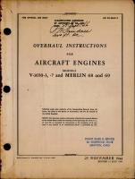 Overhaul Instructions for Aircraft Engines - V-1650-3, V-1650-7, Merlin 68 and 69