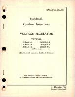 Overhaul Instructions for Voltage Regulator - Types 20B63-1-A, 20B63-1-B, 20B63-1-C, 20B63-2-A, 20B63-2-B, 20B63-2-C, 20B72-1-A