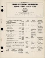 Overhaul Instructions with Parts Breakdown for Hydraulic System Reservoir Assembly - 5553217 and 5553217-503