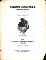 Service Instructions for Bendix-Scintilla Magnetos Type SF7RN-1