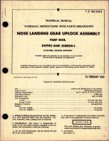 Overhaul Instructions with Parts for Nose Landing Gear Uplock Assembly - Parts 341983 and 358800-1