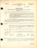 Replacement of Generator Relay Assembly on B-17E & B-24D, 