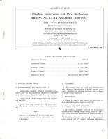 Overhaul Instructions with Parts Breakdown for Arresting Gear Snubber Assembly 