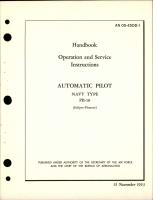 Operation and Service Instructions for Automatic Pilot - PB-10