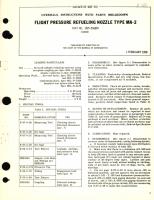 Overhaul Instructions with Parts Breakdown for Flight Pressure Refueling Nozzle Type MA-2 Part No. 1325-556659 