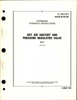 Overhaul Instructions for Hot Air Shutoff and Pressure Regulated Valve - 35-117