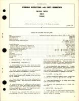 Overhaul Instructions with Parts Breakdown for Pressure Switch - 4000-24 