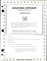Operational Supplement to Technical Manual of Maintenance for USAF Series T-28A Aircraft