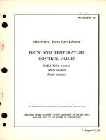 Illustrated Parts Breakdown for Flow and Temperature Control Valves Part No. 549100 and 600810 