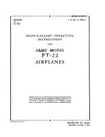 Pilot's Flight Operating Instructions - PT-22