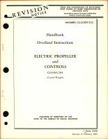 Overhaul Instructions for Electric Propeller and Controls C634S-C104