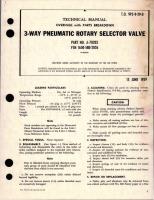 Overhaul with Parts Breakdown for Pneumatic Rotary Selector Valve - 3-Way - Part A-70203