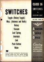 Switches: Toggle, Rotary, Vacuum, Leaf Spring, Interlock, Link