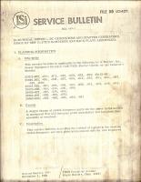 Service Bulletin No. 169-1 for DC Generator and Starter Generators - Usage of New Clutch Dampener and Back Plate Assemblies