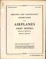Maintenance Instructions for Airplanes Army Models RP-63A