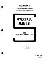Overhaul with Illustrated Parts List for Brake Metering Valve Assembly